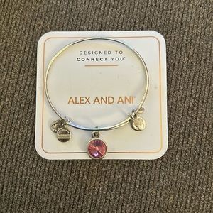 Alex and Ani bracelet pink stone